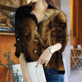 Lion Vintage Blouse | Casual Loose Shirt | Long Sleeve Plus Size Casual Shirt